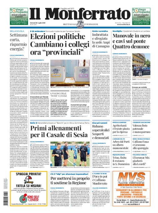 Il Monferrato - Edizione 57 del 26/07/2022